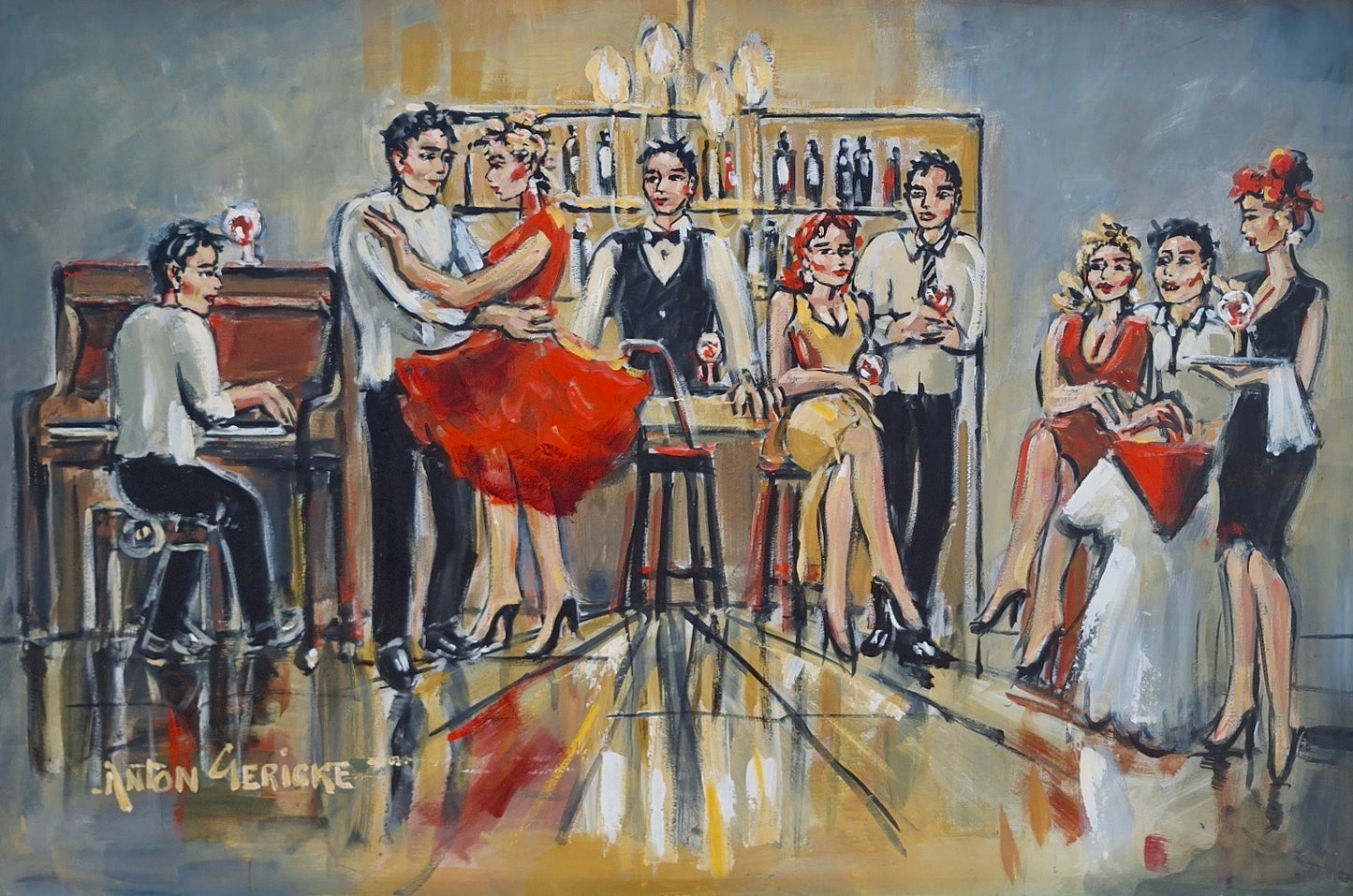 Anton Gericke - Acrylic on Panel (Framed)