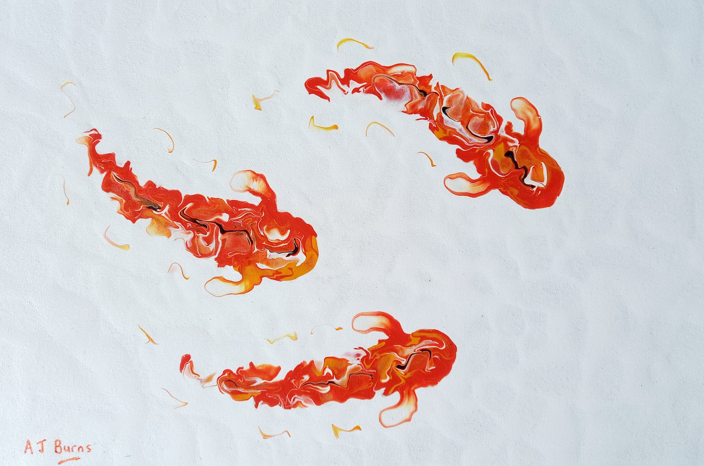 Fiery Redheads by AJ Burns (600mm x 400mm)