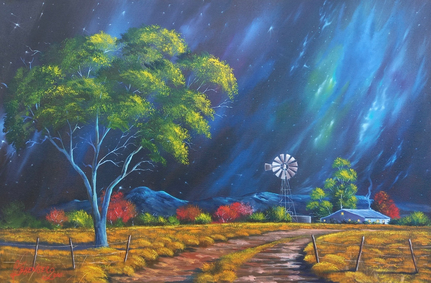 Anton Liebenberg Oil on Stretched Canvas