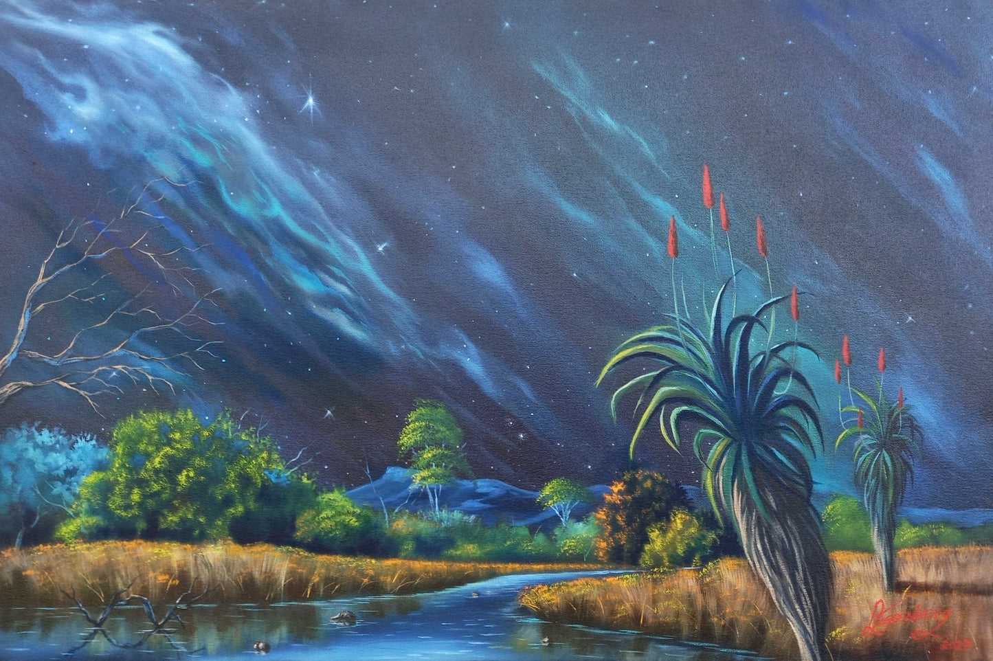 Anton Liebenberg Oil on Stretched Canvas