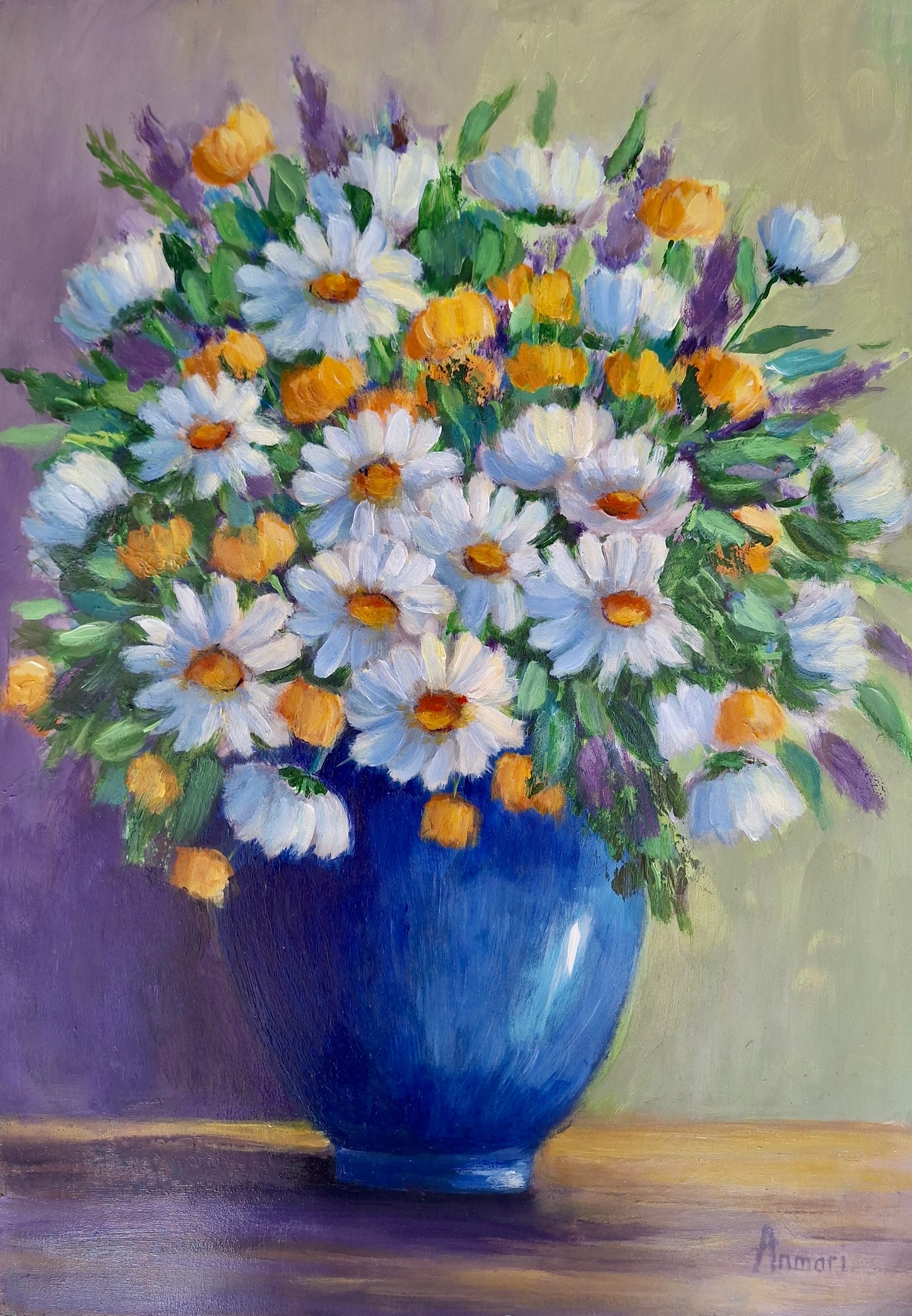 Anmari - Acrylic on Blocked Panel