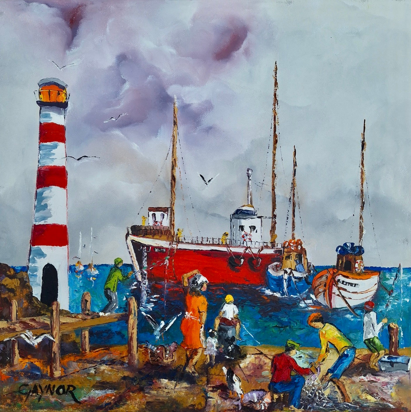 Gaynor - Oil on Stretched Canvas