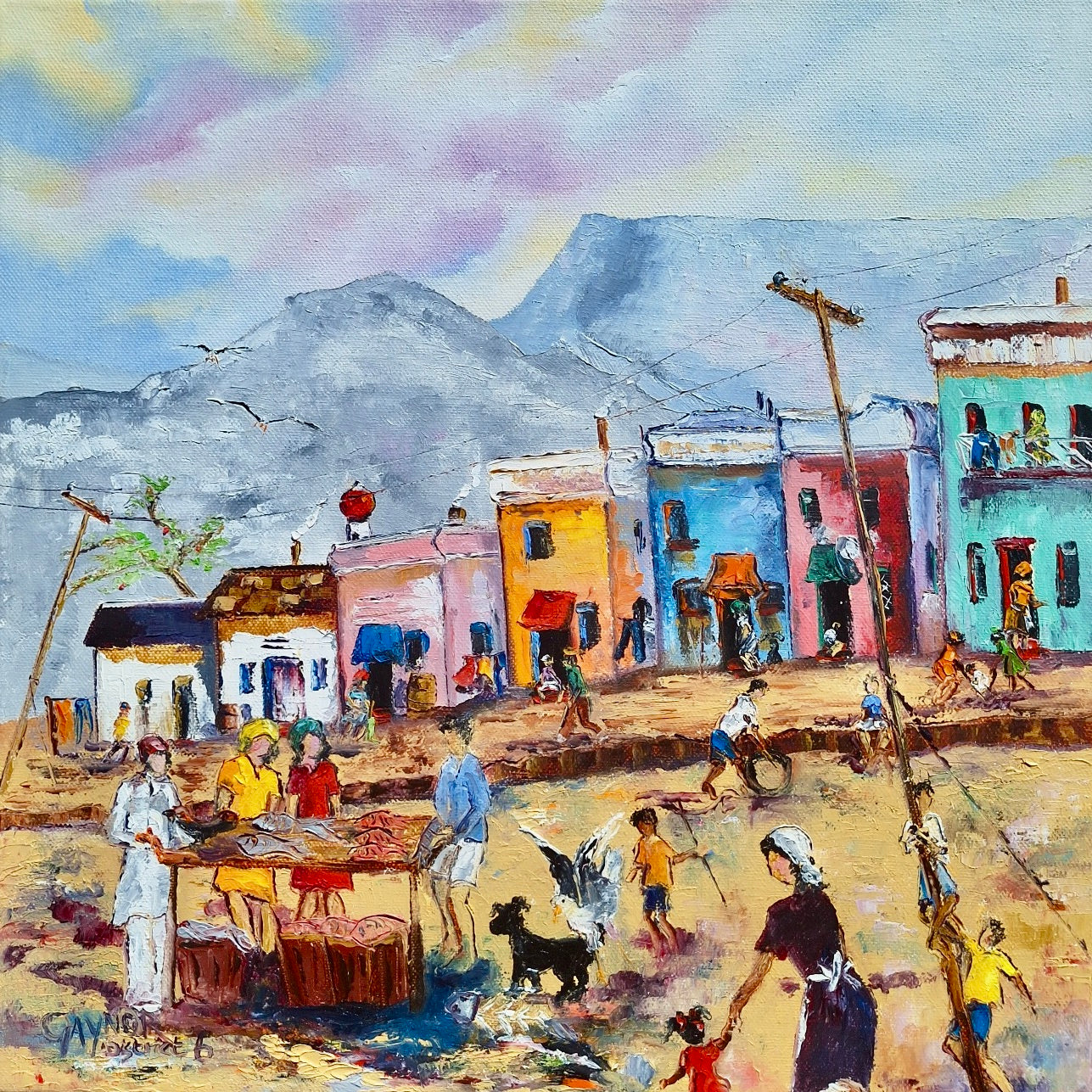 Gaynor - Oil on Stretched Canvas (400mm x 400mm)