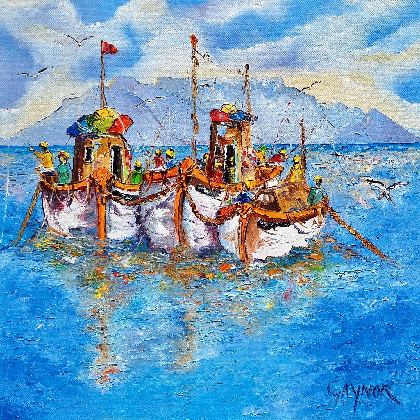 Gaynor - Oil on Stretched Canvas (400mm x 400mm)