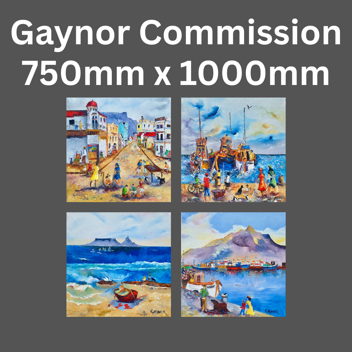 Gaynor - (1000mm x 750mm Personalized Commission) 50% Deposit