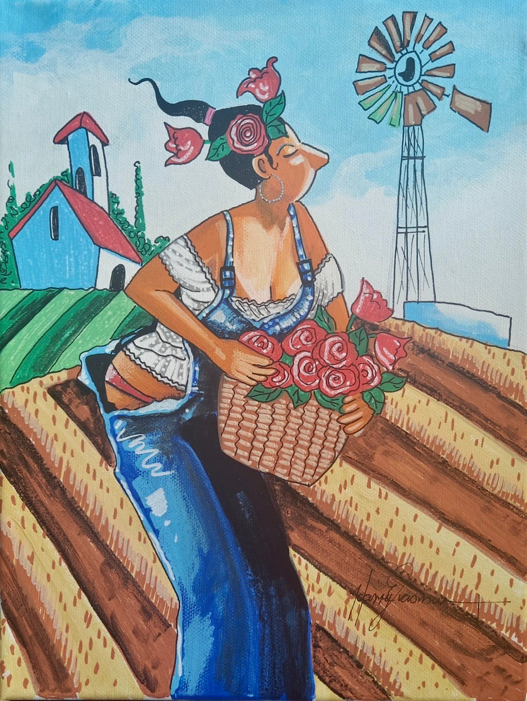 Acrylic on Stretched Canvas by Harry Erasmus