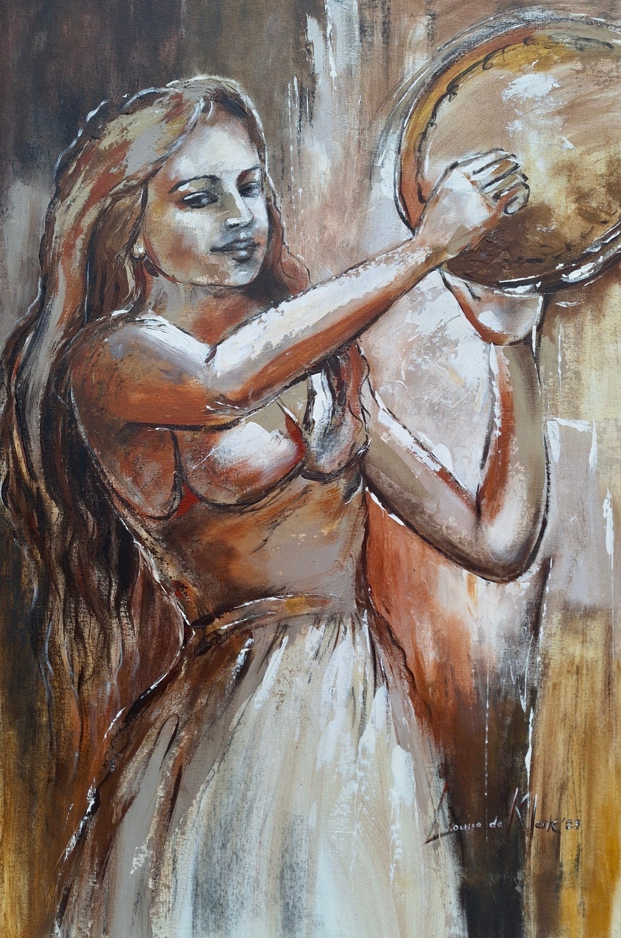 Louise de Klerk Oil on Stretched Canvas