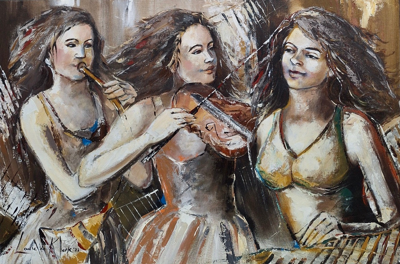 Louise de Klerk Oil on Stretched Canvas