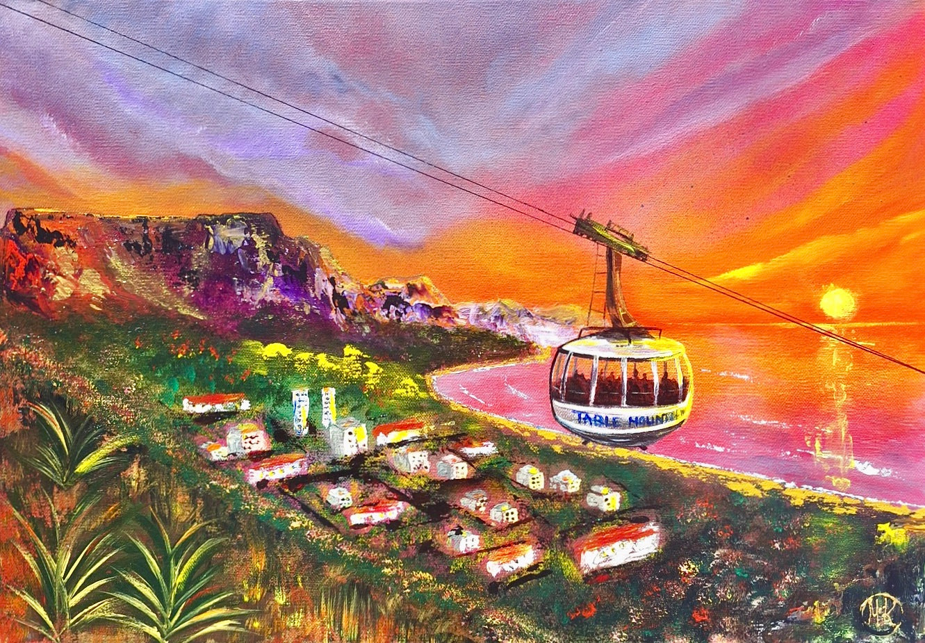 Marina K - Above the Atlantic (500mm x 360mm)