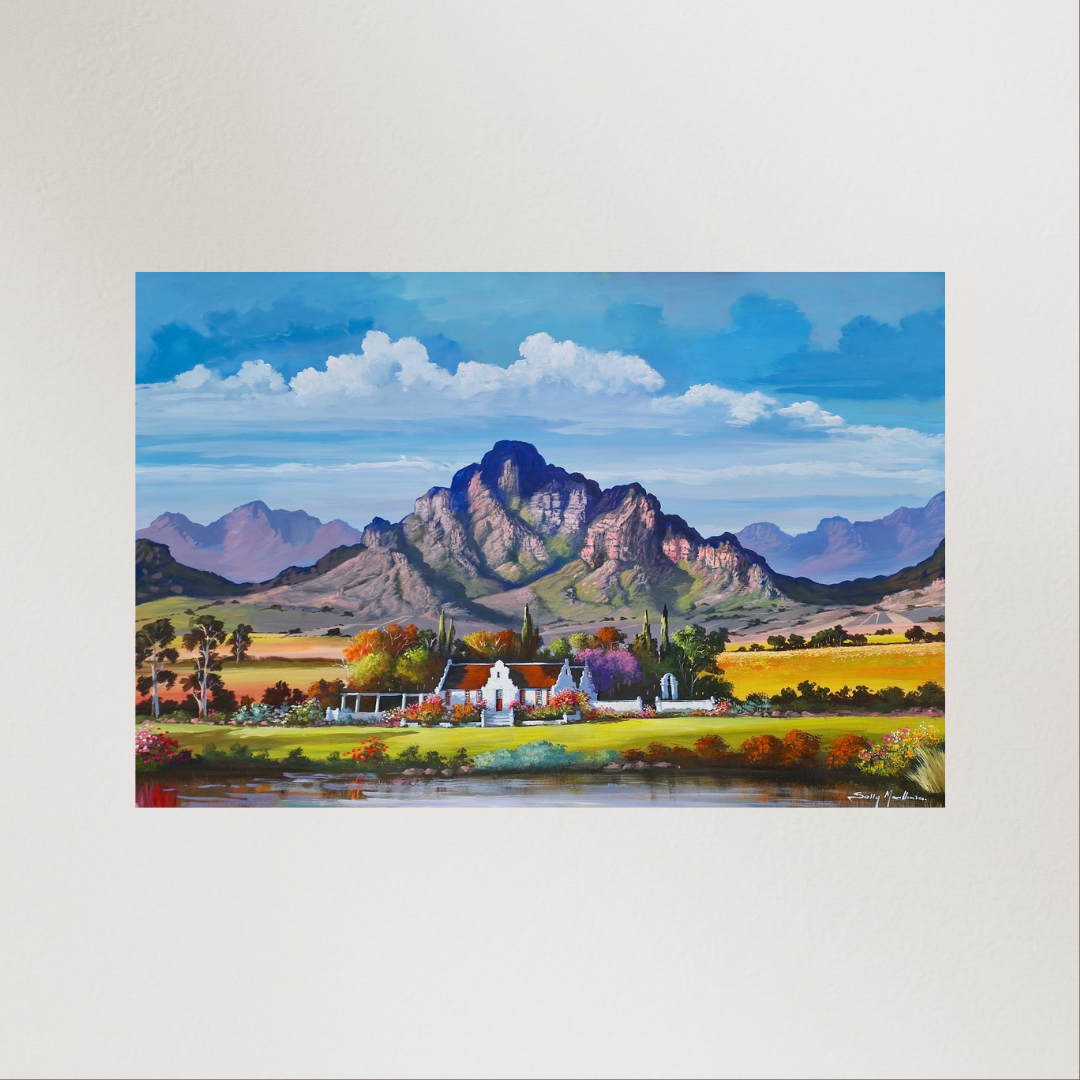 Print on Canvas - Classic Cape Winelands by Solly Manthata