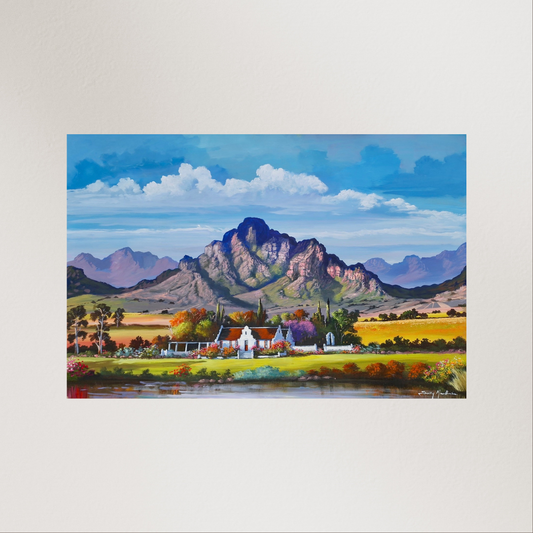 Print on Canvas - Classic Cape Winelands by Solly Manthata