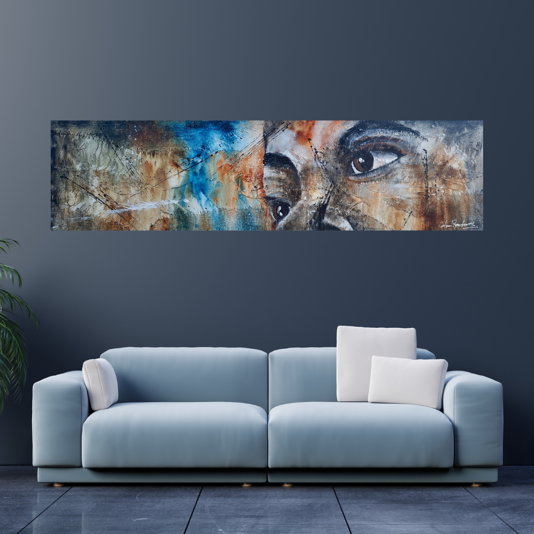 Paul van Rensburg - Acrylic on Stretched (1900mm x 500mm)