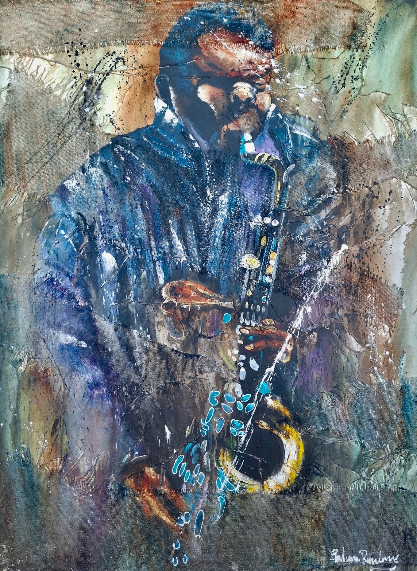 Paul van Rensburg - Acrylic on Stretched
