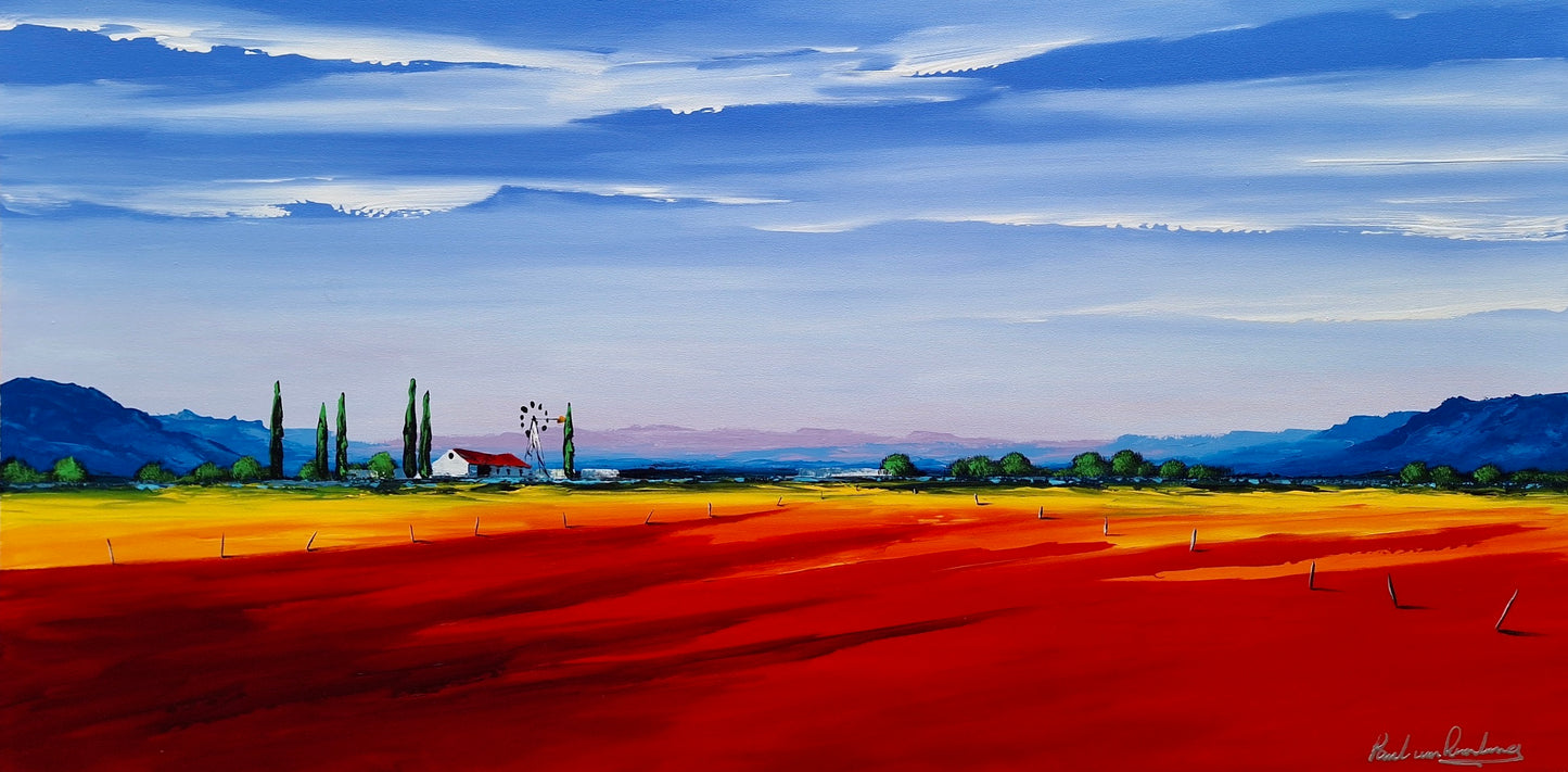 Paul van Rensburg - Acrylic on Stretched