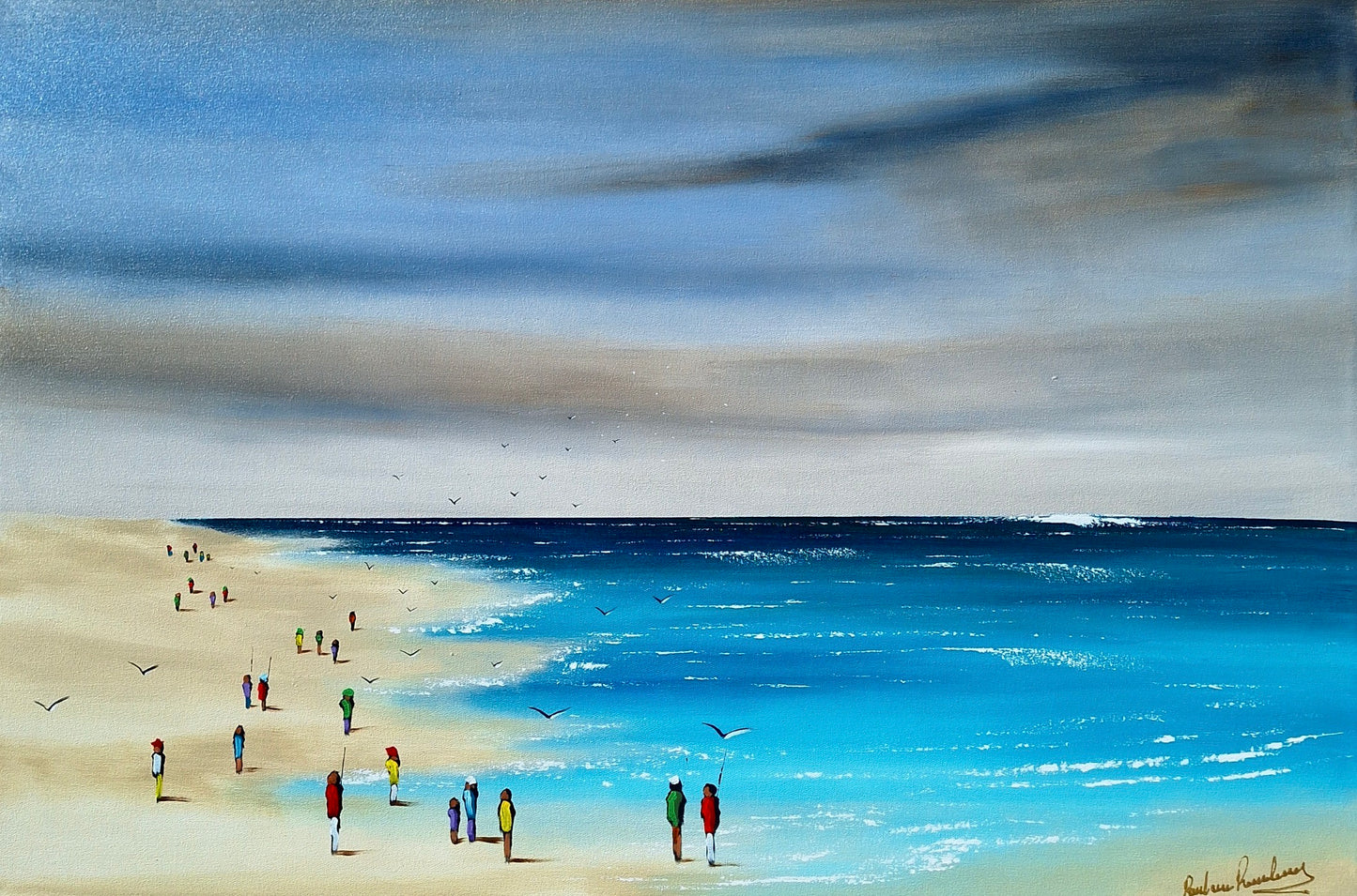 Paul van Rensburg - Acrylic on Stretched