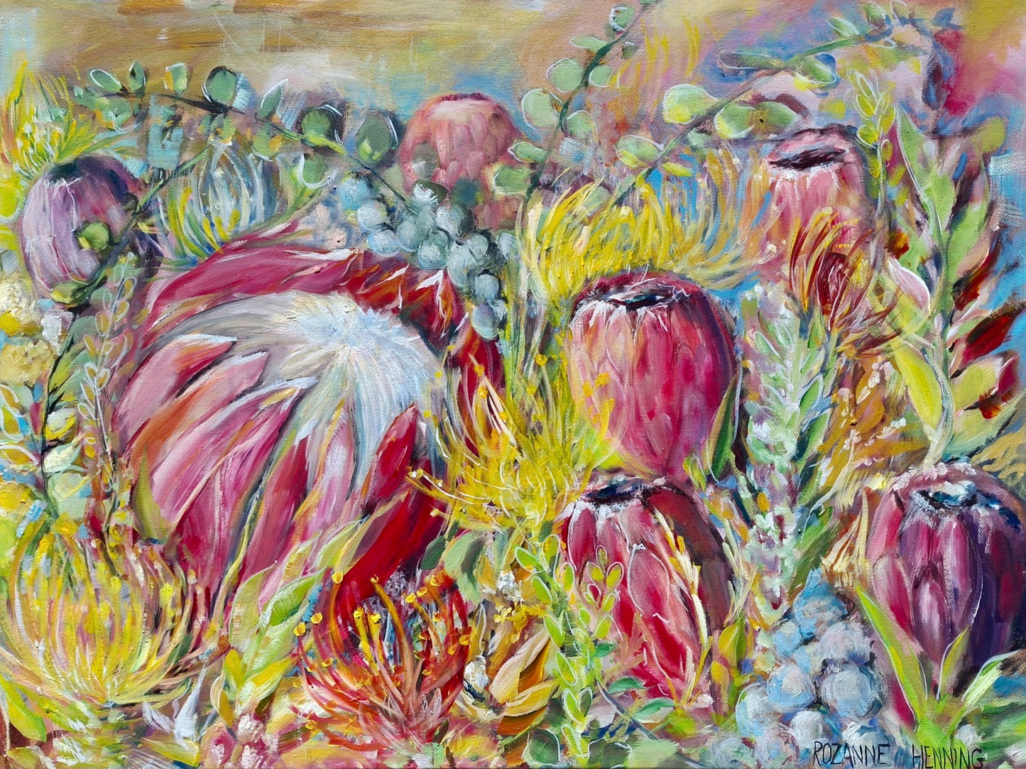Rozanne Henning Oil on Stretched Canvas