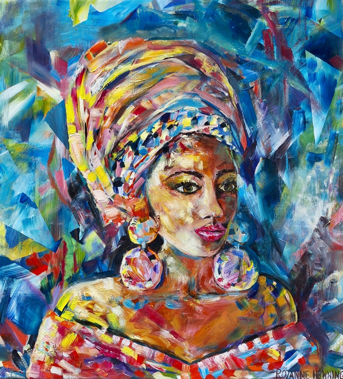 Rozanne Henning Oil on Stretched Canvas