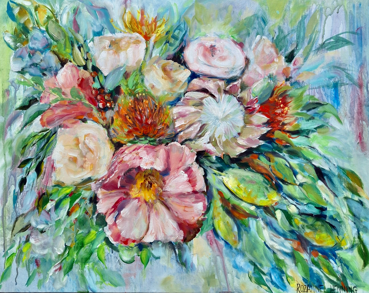 Rozanne Henning Oil on Stretched Canvas