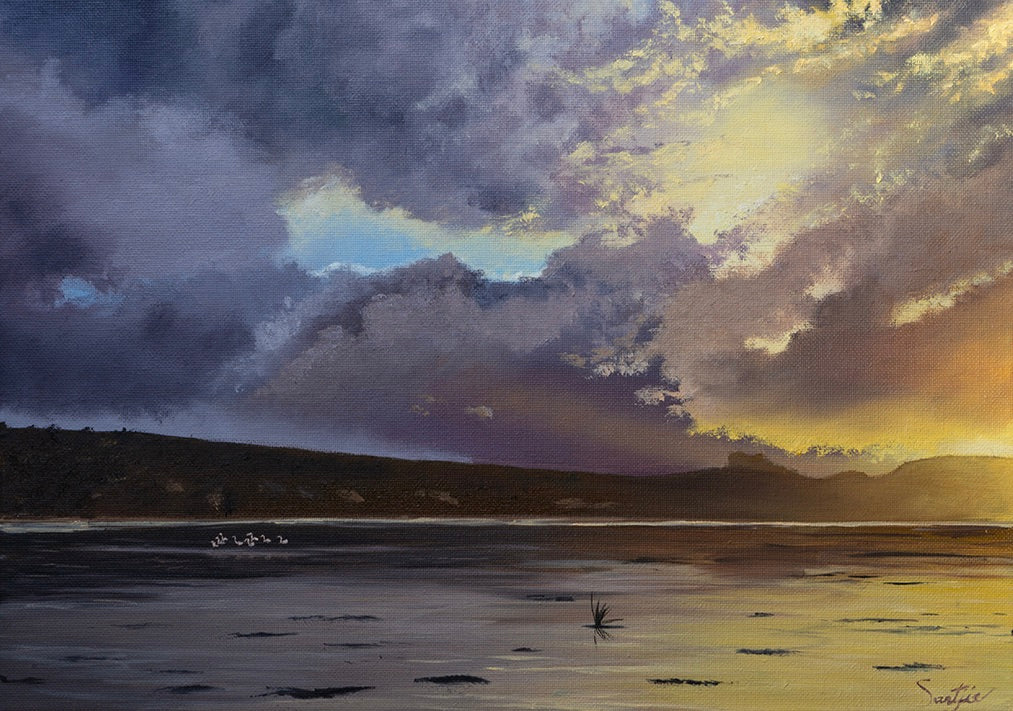 Santjie "Anticipation" Oil on Stretched Canvas