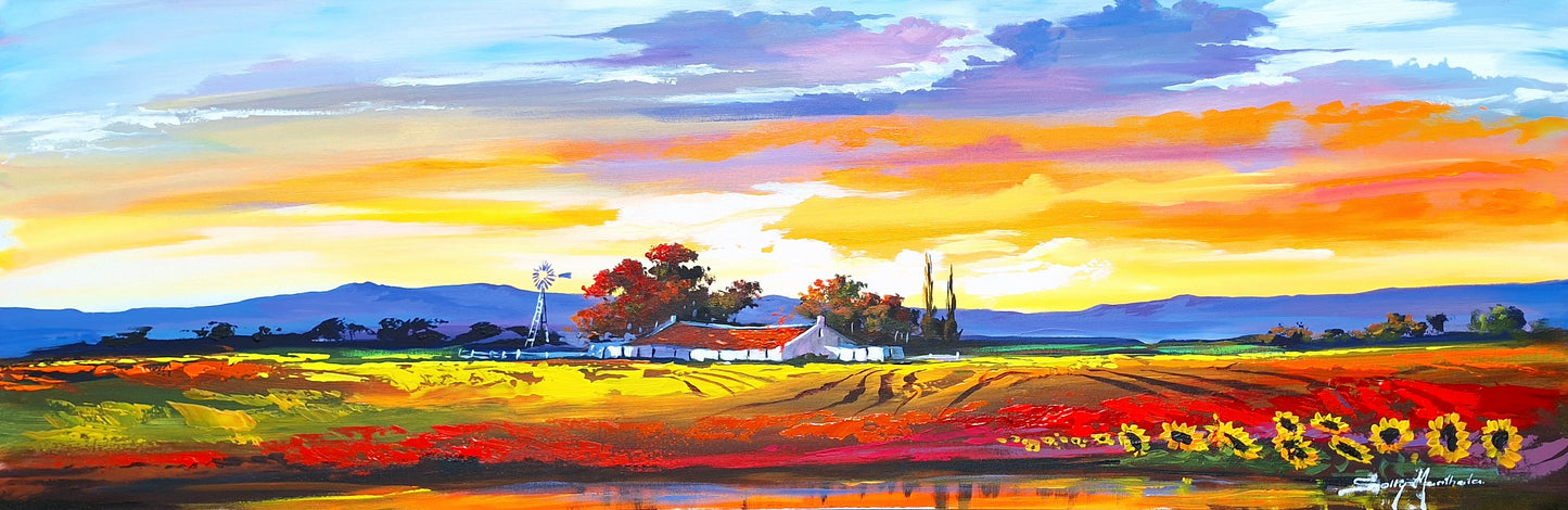 Solly Manthata - Oil & Acrylic on Stretched Canvas