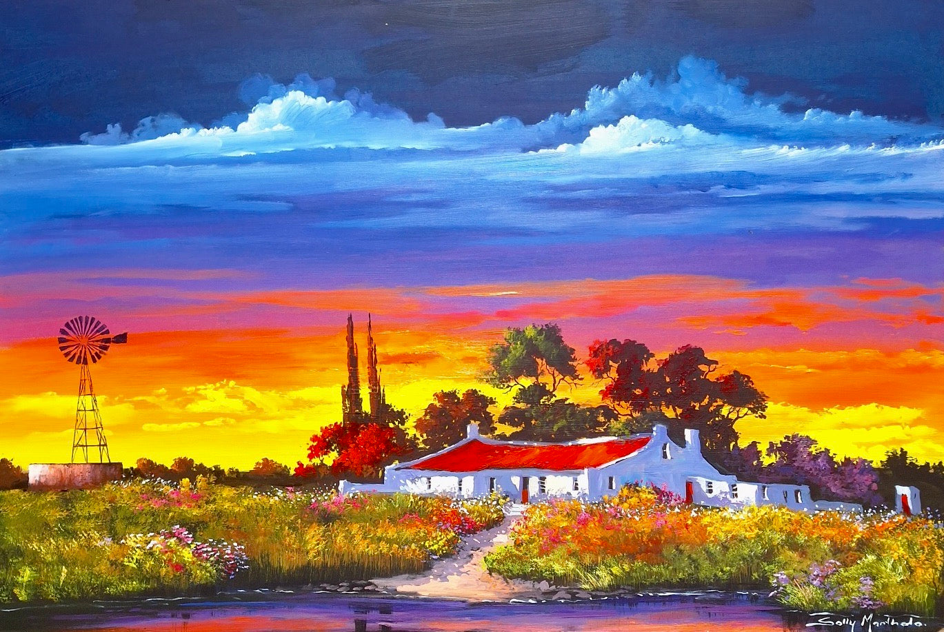 Solly Manthata - Oil & Acrylic on Panel (1200mm x 800mm)