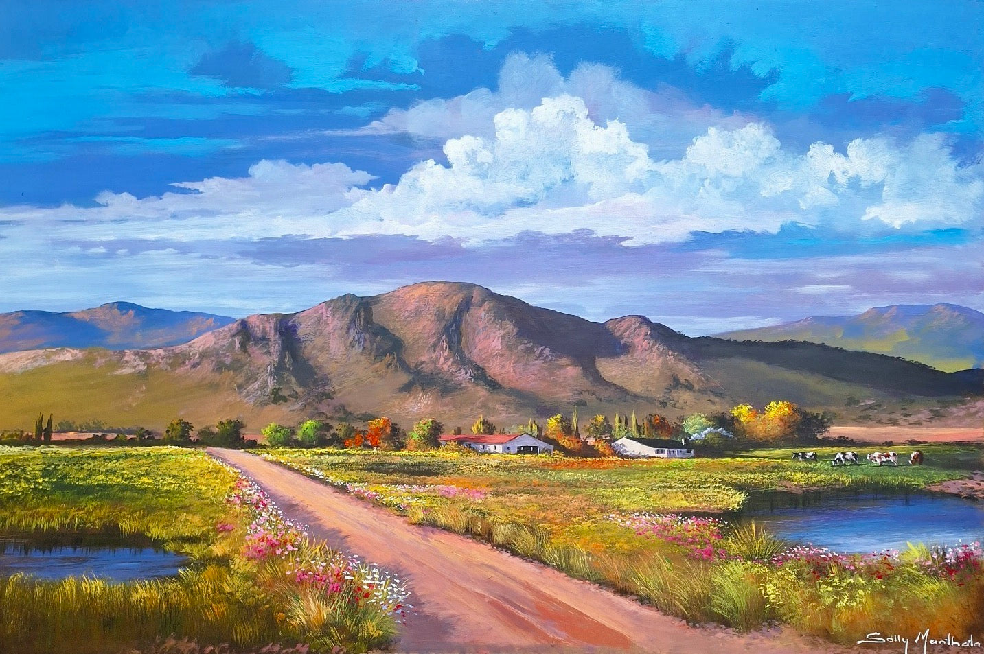 Solly Manthata - Oil & Acrylic on Panel (1200mm x 800mm)