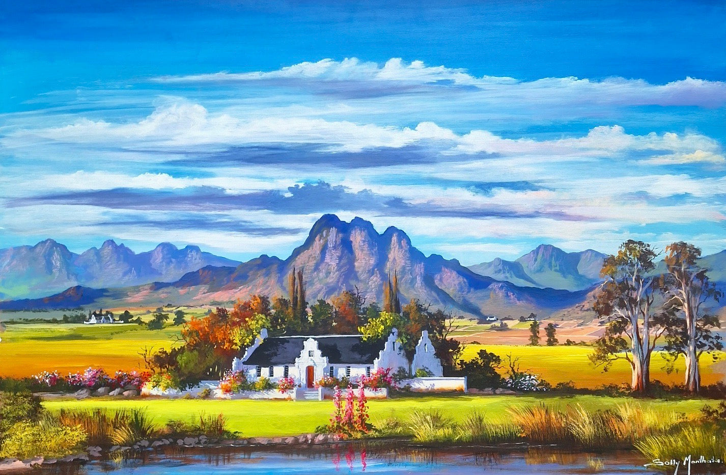 Solly Manthata - Oil & Acrylic on Panel (1200mm x 800mm)
