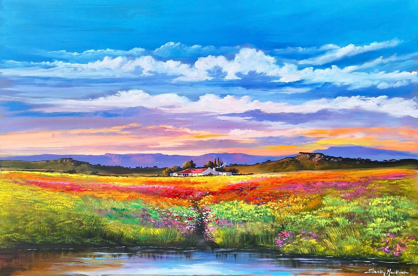 Solly Manthata - Oil & Acrylic on Panel (1200mm x 800mm)