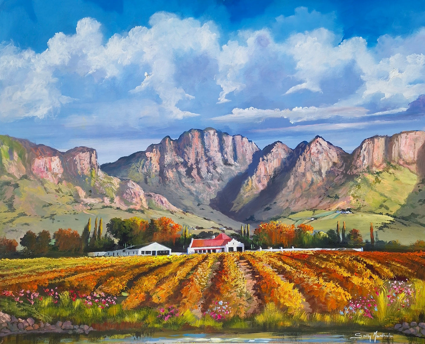 Oil & Acrylic on Panel by Solly Manthata