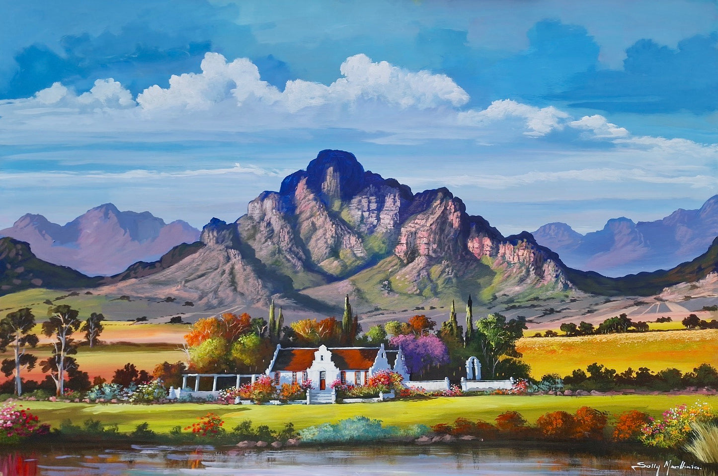 Oil & Acrylic on Panel by Solly Manthata