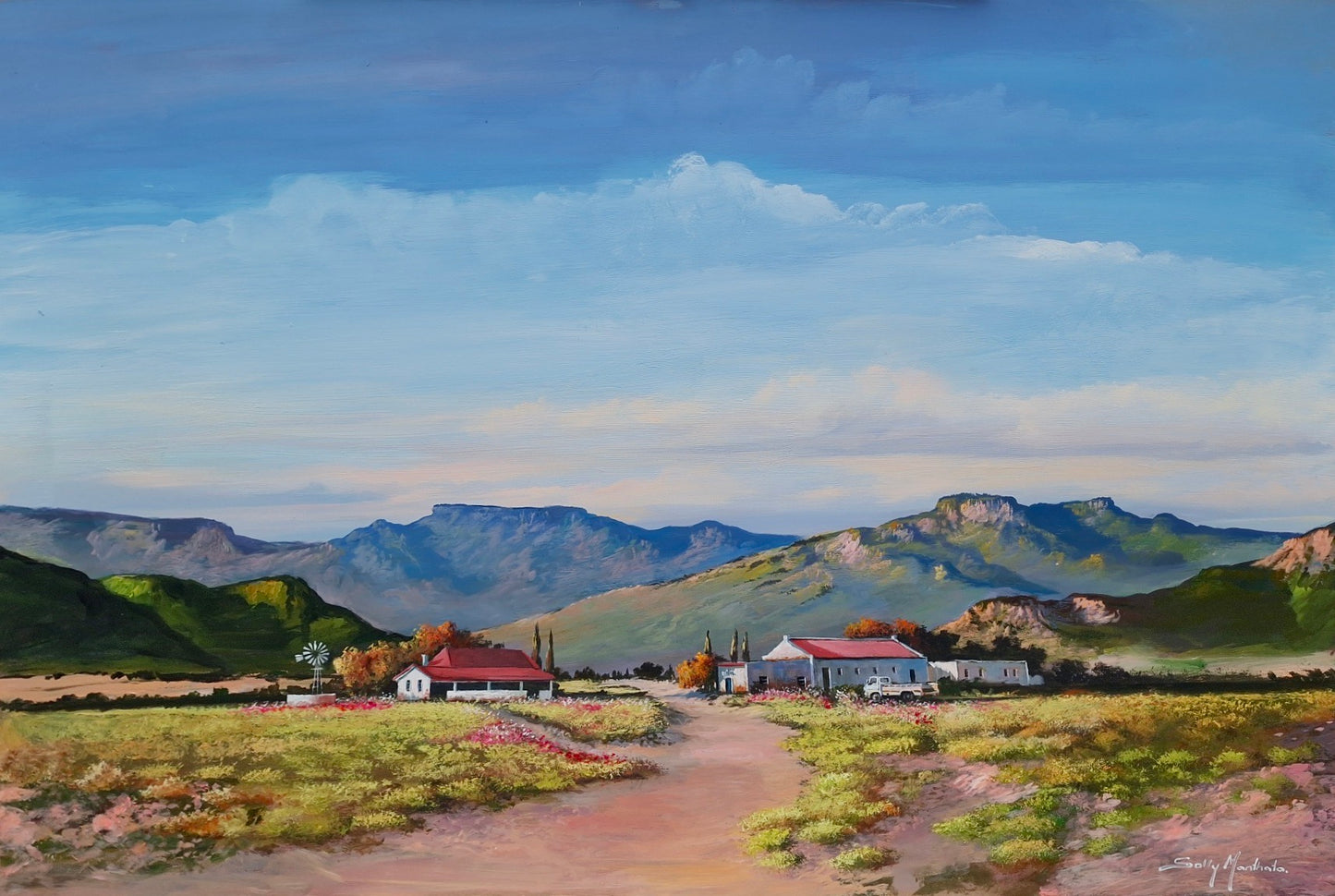 Oil & Acrylic on Panel by Solly Manthata