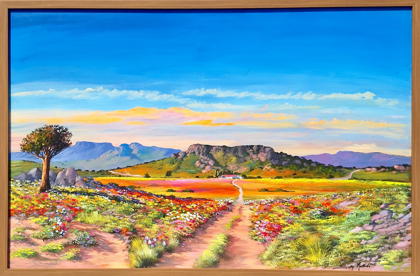 Solly Manthata - Oil & Acrylic on Panel (1200mm x 800mm)