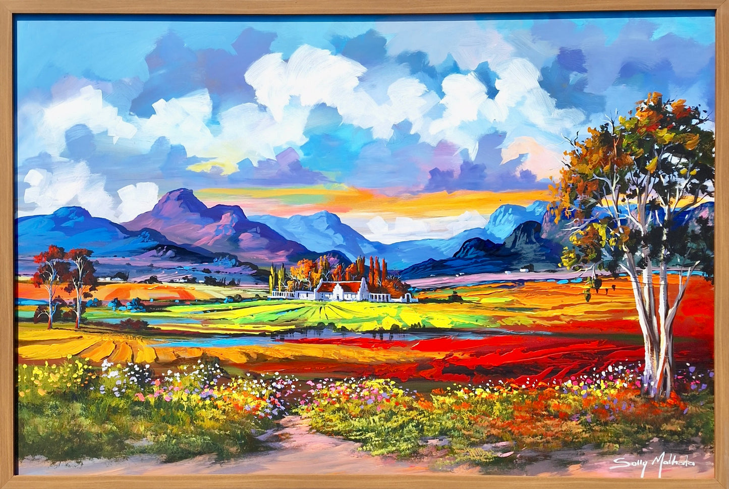 Solly Manthata - Oil & Acrylic on Panel (1200mm x 800mm)