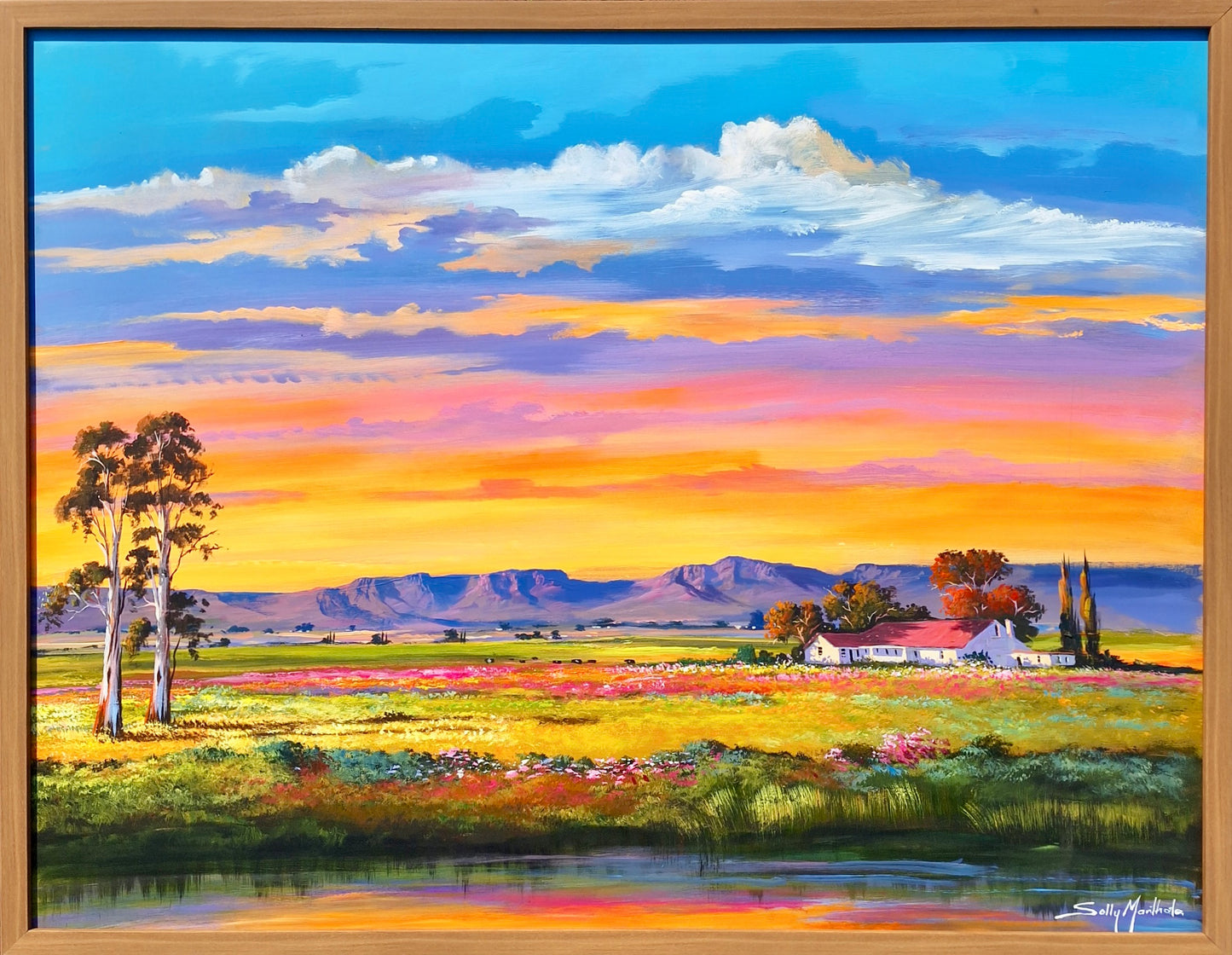 Solly Manthata - Oil & Acrylic on Panel (1050mm x 800mm)