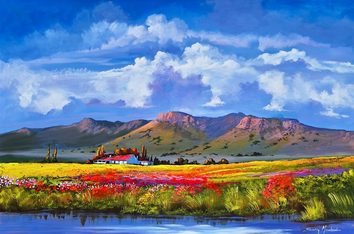 Oil & Acrylic on Panel by Solly Manthata