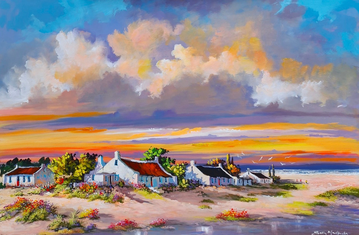 Oil & Acrylic on Panel by Solly Manthata