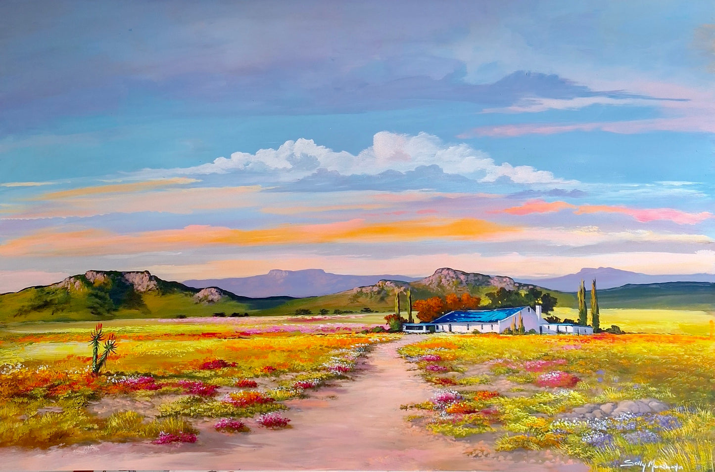Oil & Acrylic on Panel by Solly Manthata