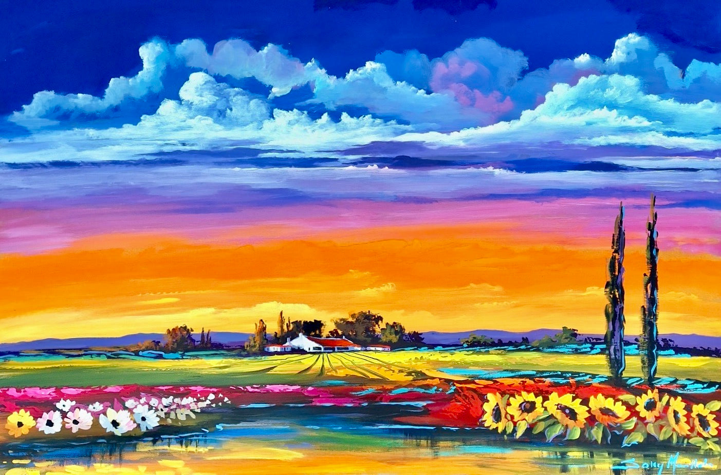 Solly Manthata - Oil & Acrylic on Panel