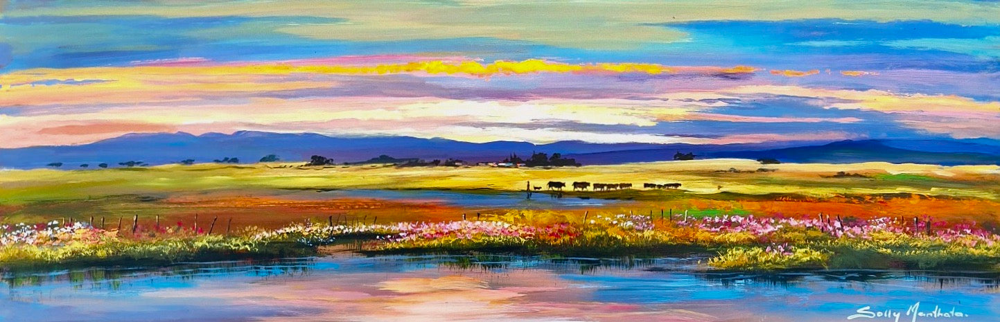 Solly Manthata - Oil & Acrylic on Panel