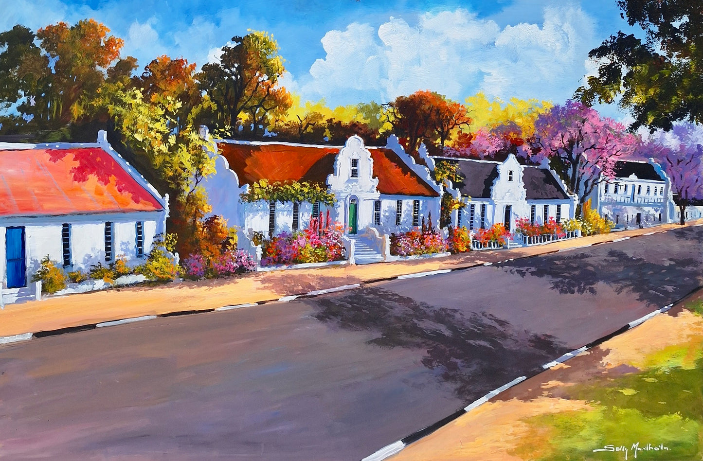 Solly Manthata - Oil & Acrylic on Panel (1200mm x 800mm)