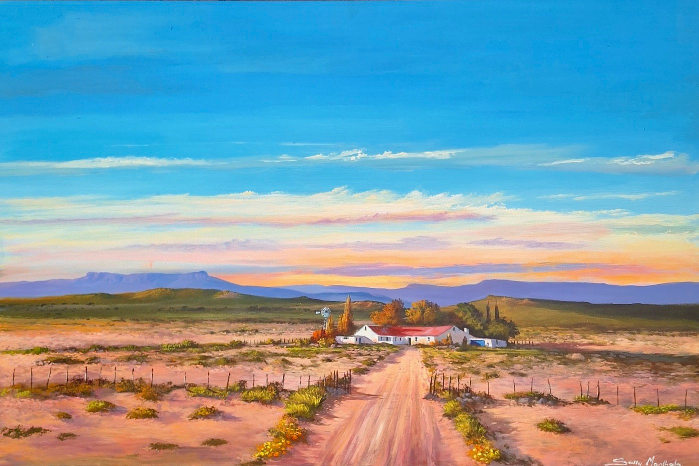 Solly Manthata - Oil & Acrylic on Panel (1200mm x 800mm)