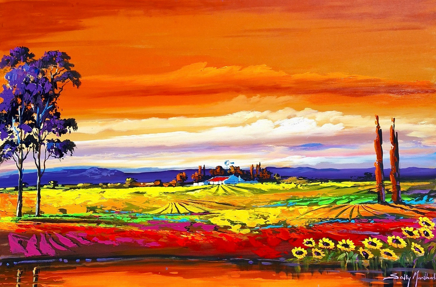 Solly Manthata - Oil & Acrylic on Panel