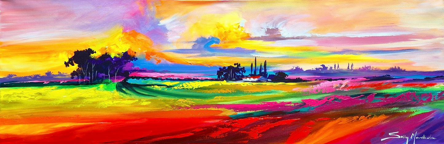 Solly Manthata - Oil & Acrylic on Stretched Canvas