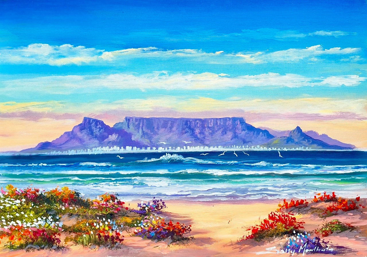 Solly Manthata - Oil & Acrylic on Stretched Canvas (400mm x 300mm)