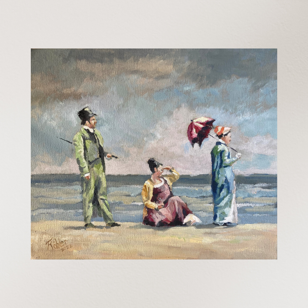 Thomas Kohler Oil on Stretched Canvas "2022 Expectations"