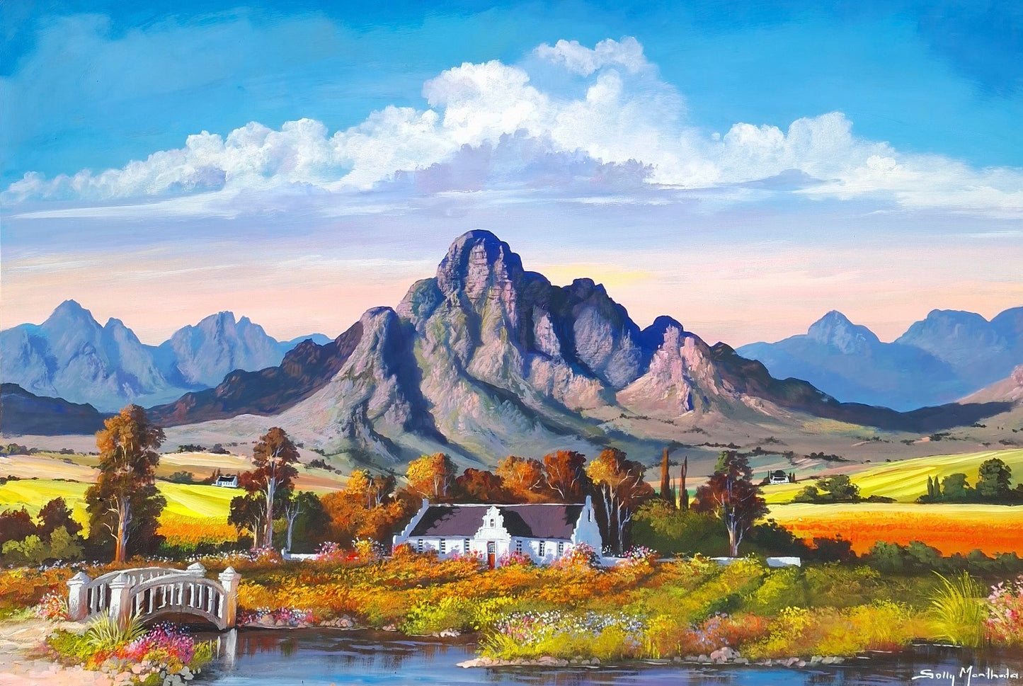 Print on Canvas - The Beautiful Cape by Solly Manthata