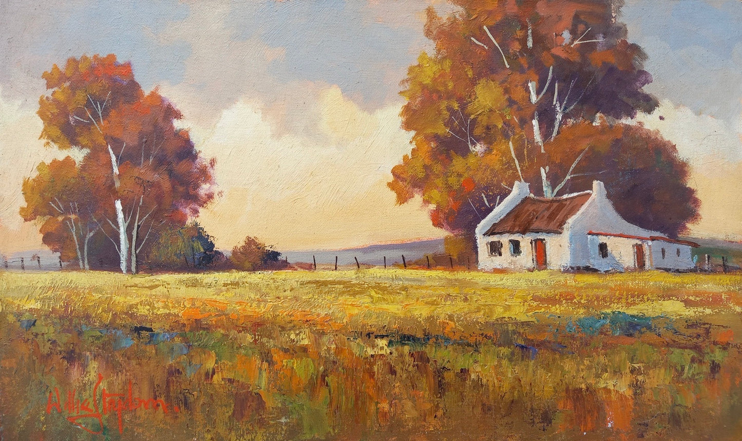 Oil on Canvas Panel by Willie Strydom