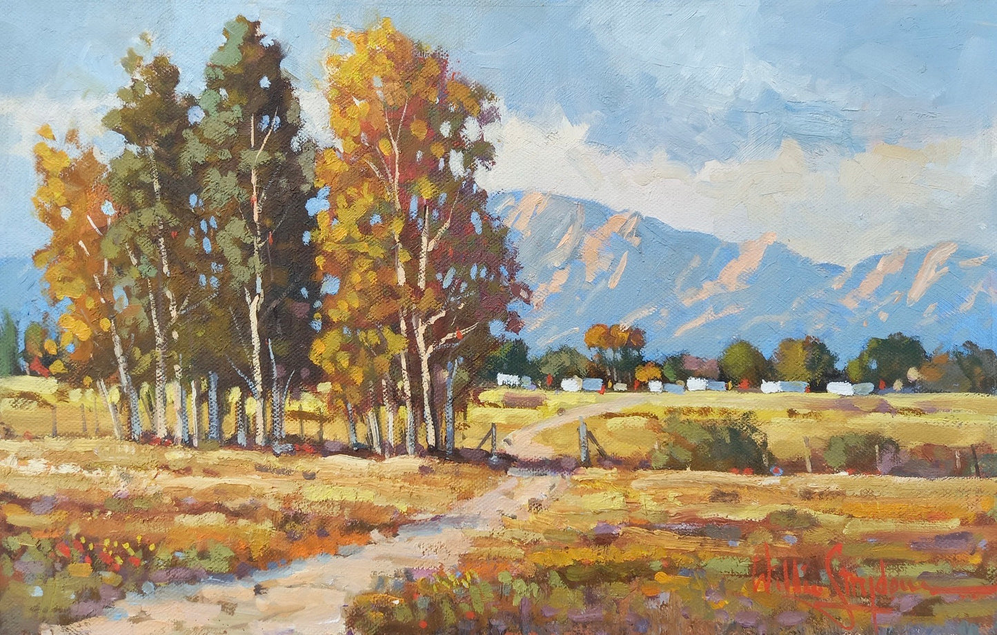 Oil on Canvas Panel by Willie Strydom