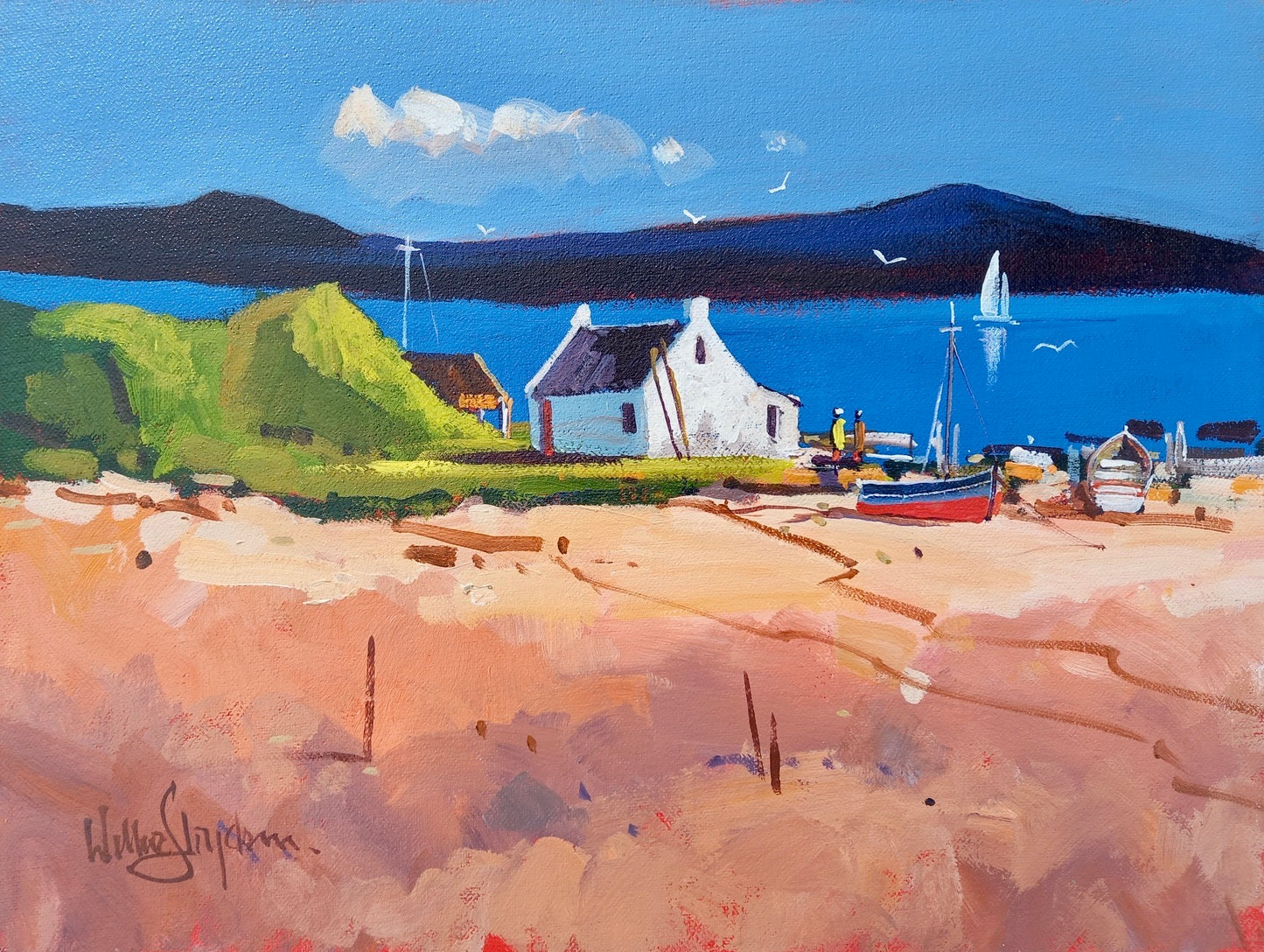 Oil on Canvas Panel by Willie Strydom