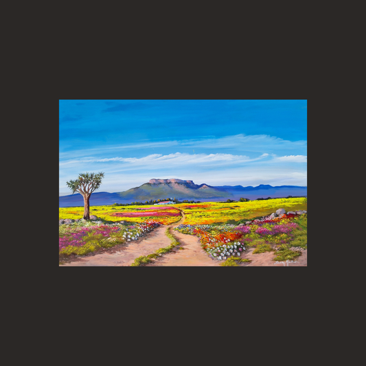 Print on Canvas - The Road to Namaqua by Solly Manthata